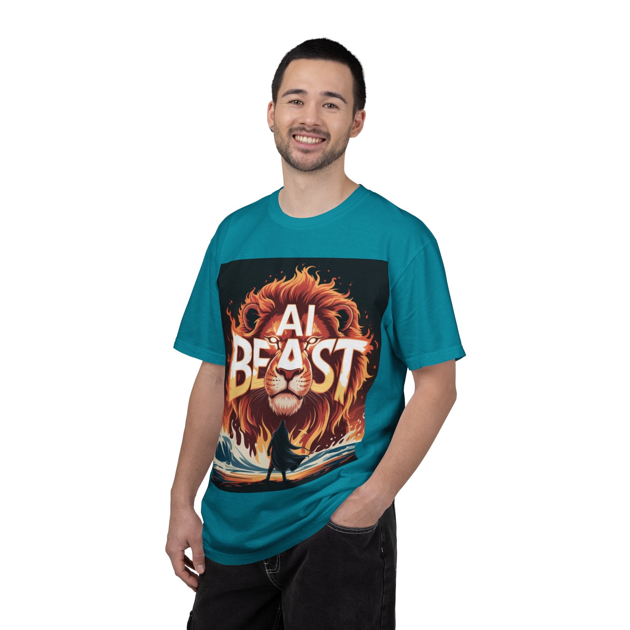 AI BEAST “Majestic Upload” Unisex Garment-Dyed T-shirt
