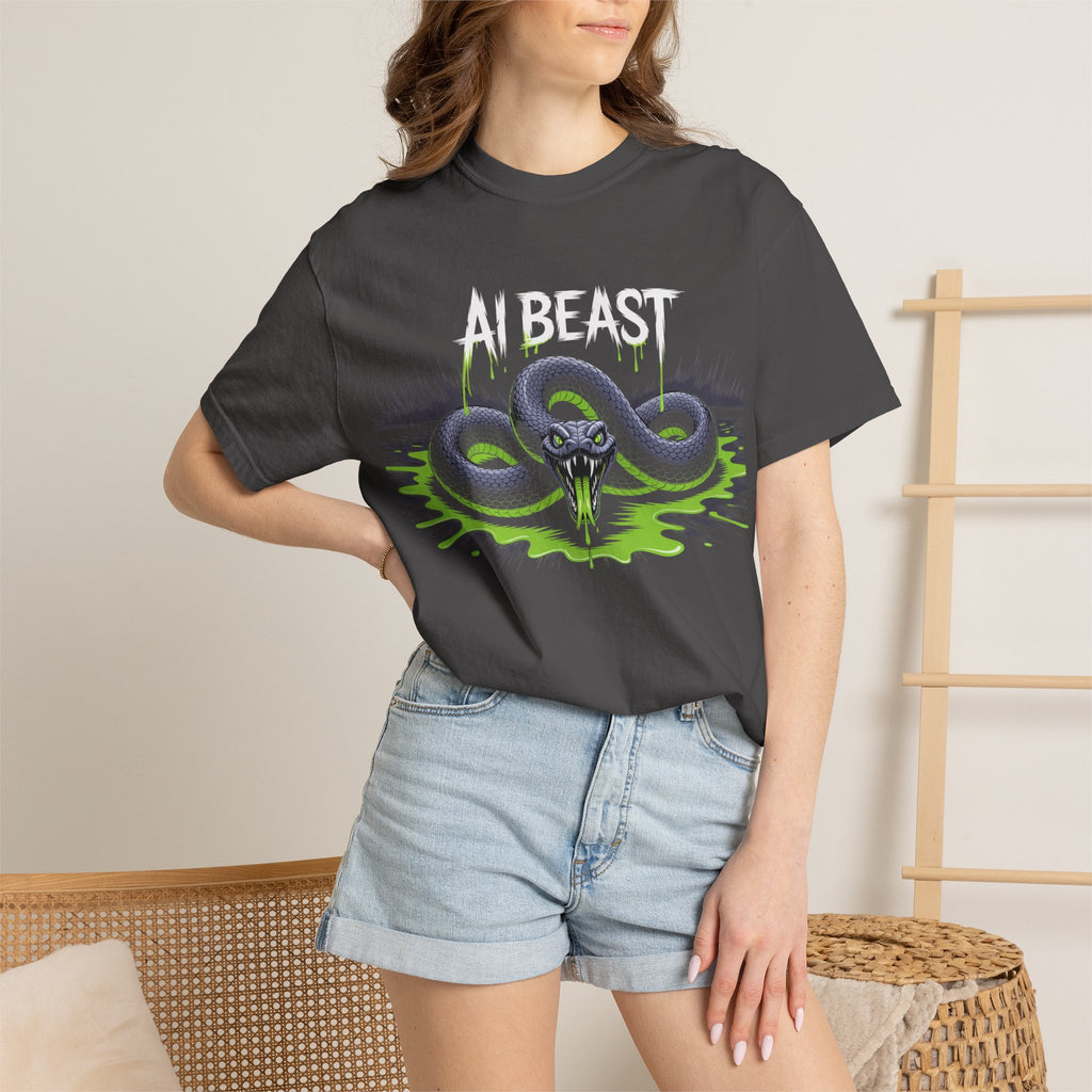 AI BEAST "Digital Venom" Unisex Heavy Blend™ Crewneck T-Shirt