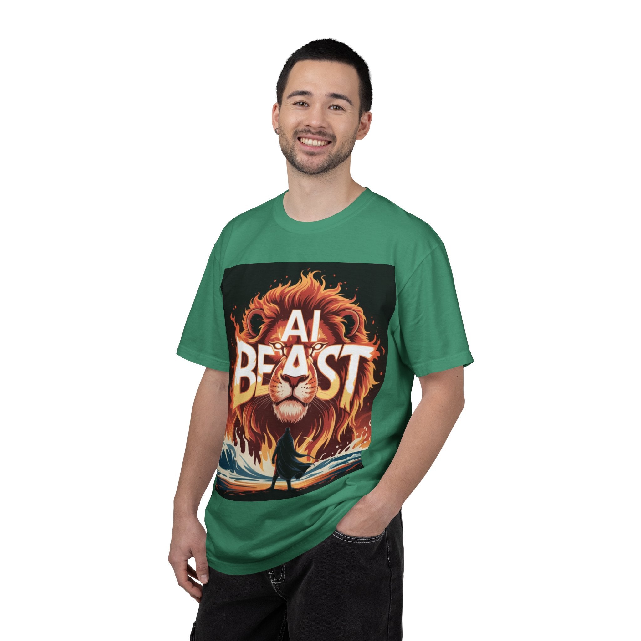 AI BEAST “Majestic Upload” Unisex Garment-Dyed T-shirt