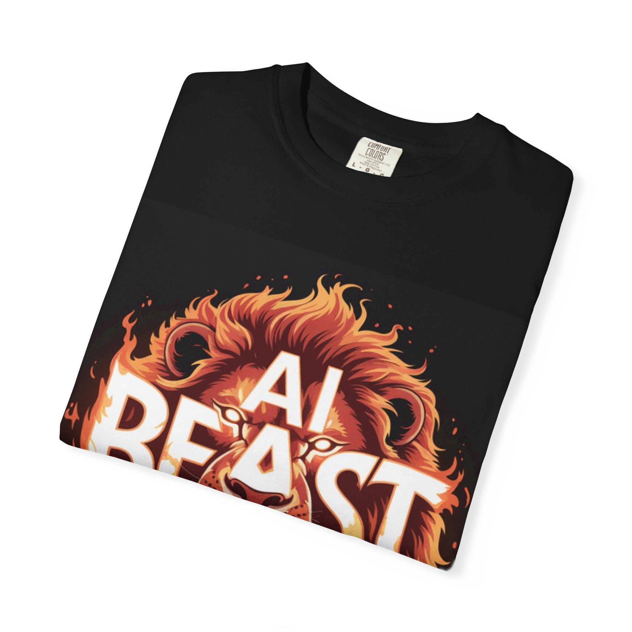 AI BEAST “Majestic Upload” Unisex Garment-Dyed T-shirt