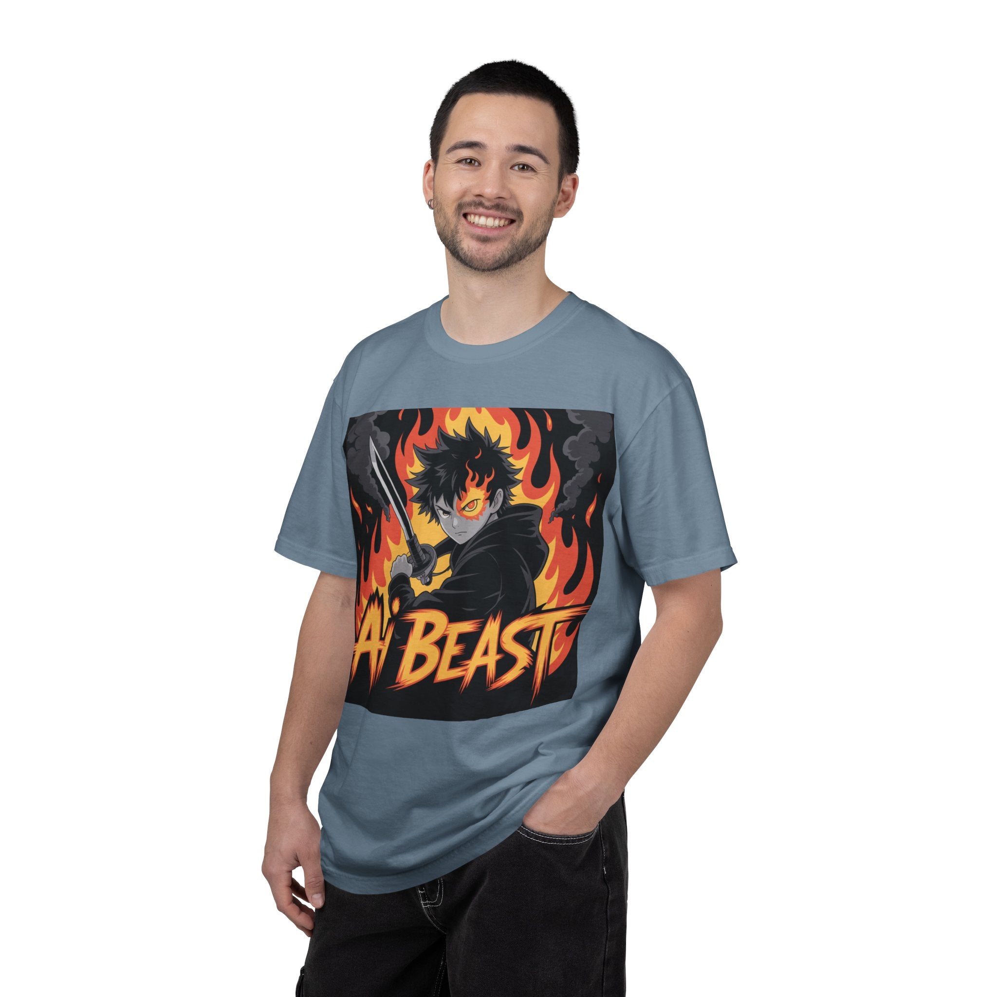 AI  BEAST "Warrior.exe"  of Unisex Garment-Dyed T-shirt