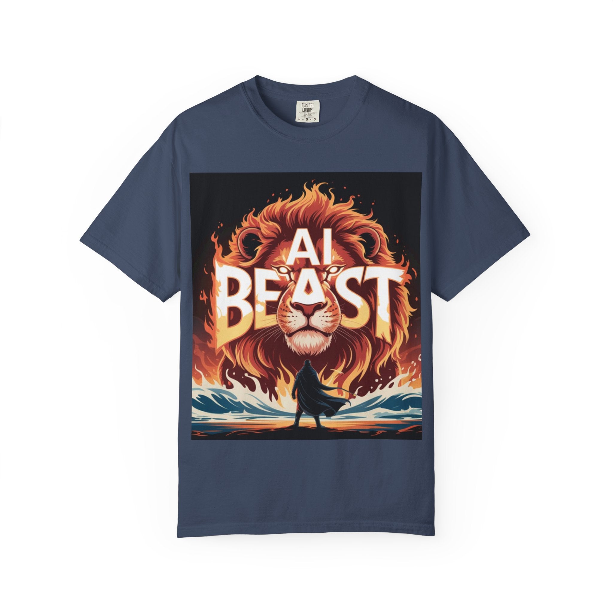AI BEAST “Majestic Upload” Unisex Garment-Dyed T-shirt
