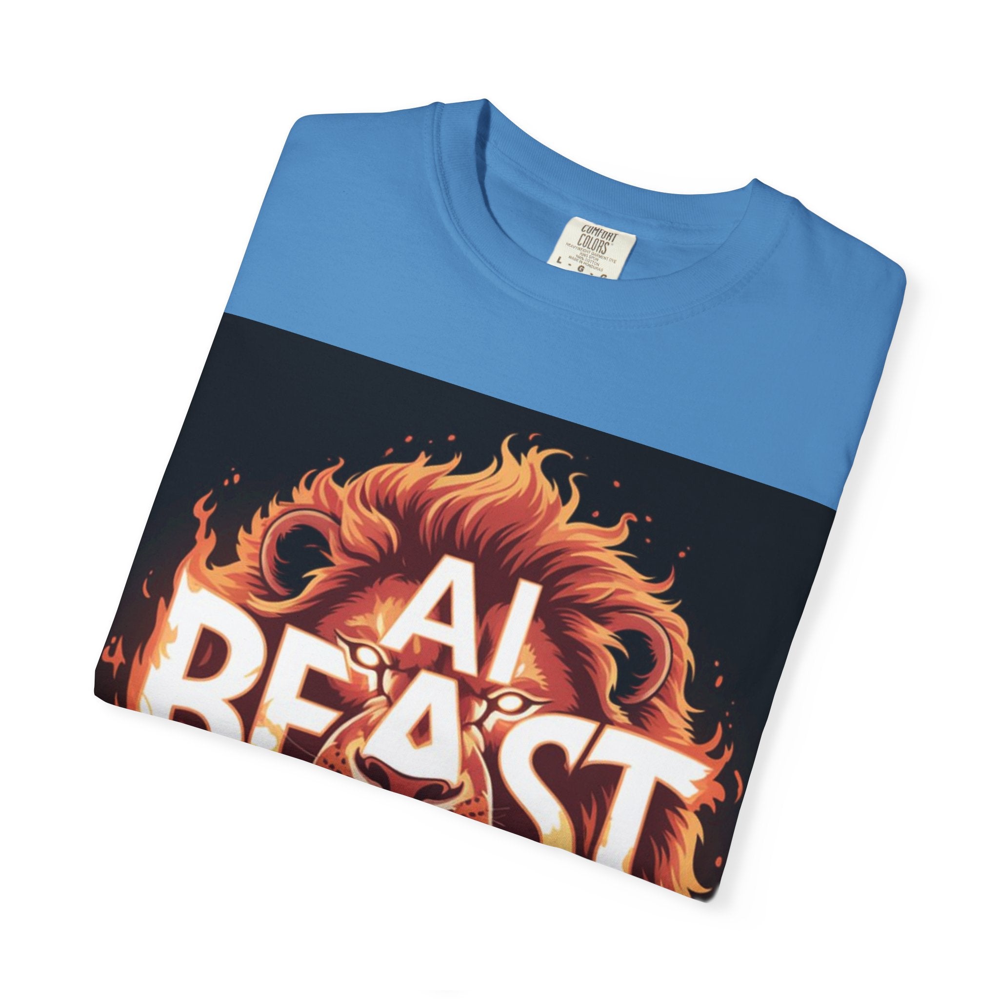 AI BEAST “Majestic Upload” Unisex Garment-Dyed T-shirt