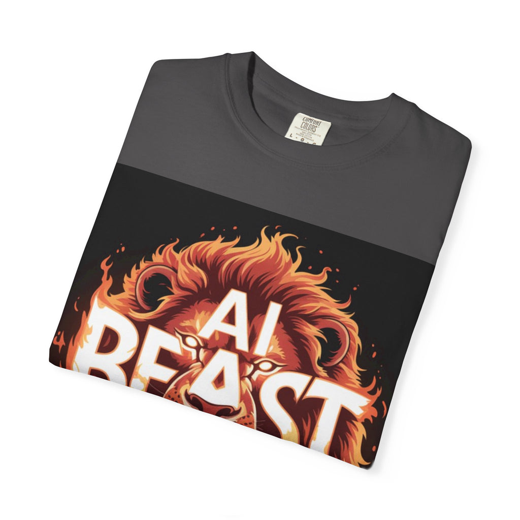 AI BEAST “Majestic Upload” Unisex Garment-Dyed T-shirt