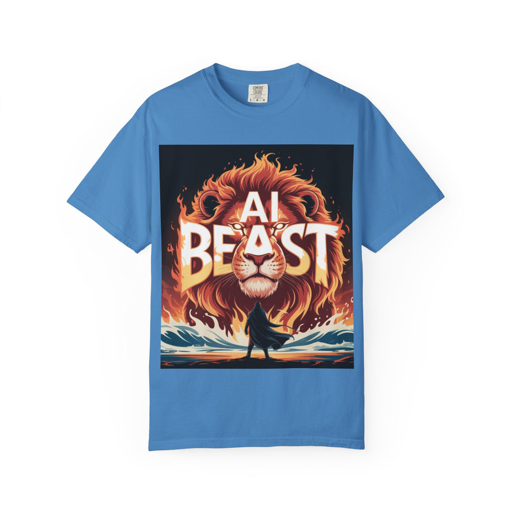 AI BEAST “Majestic Upload” Unisex Garment-Dyed T-shirt