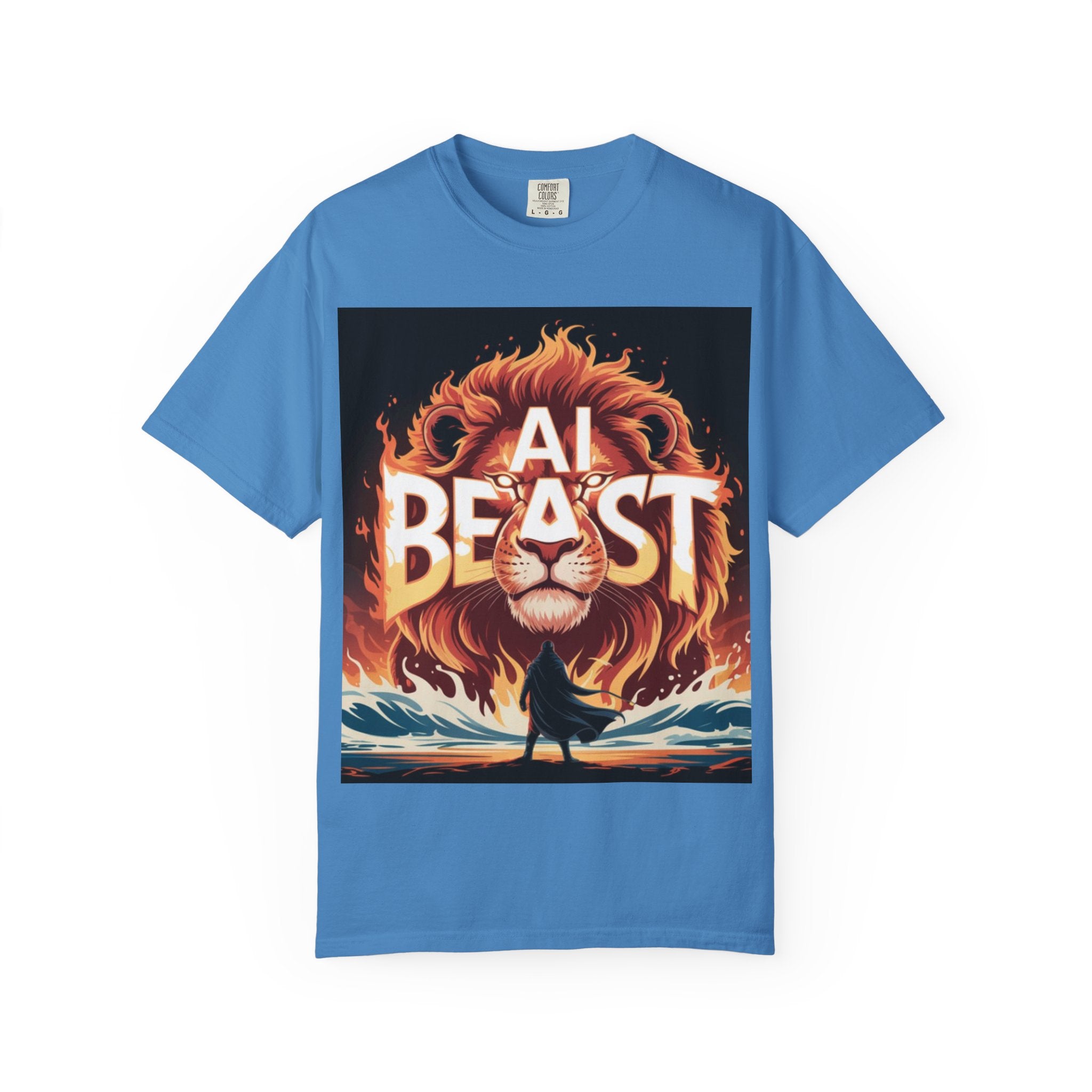 AI BEAST “Majestic Upload” Unisex Garment-Dyed T-shirt