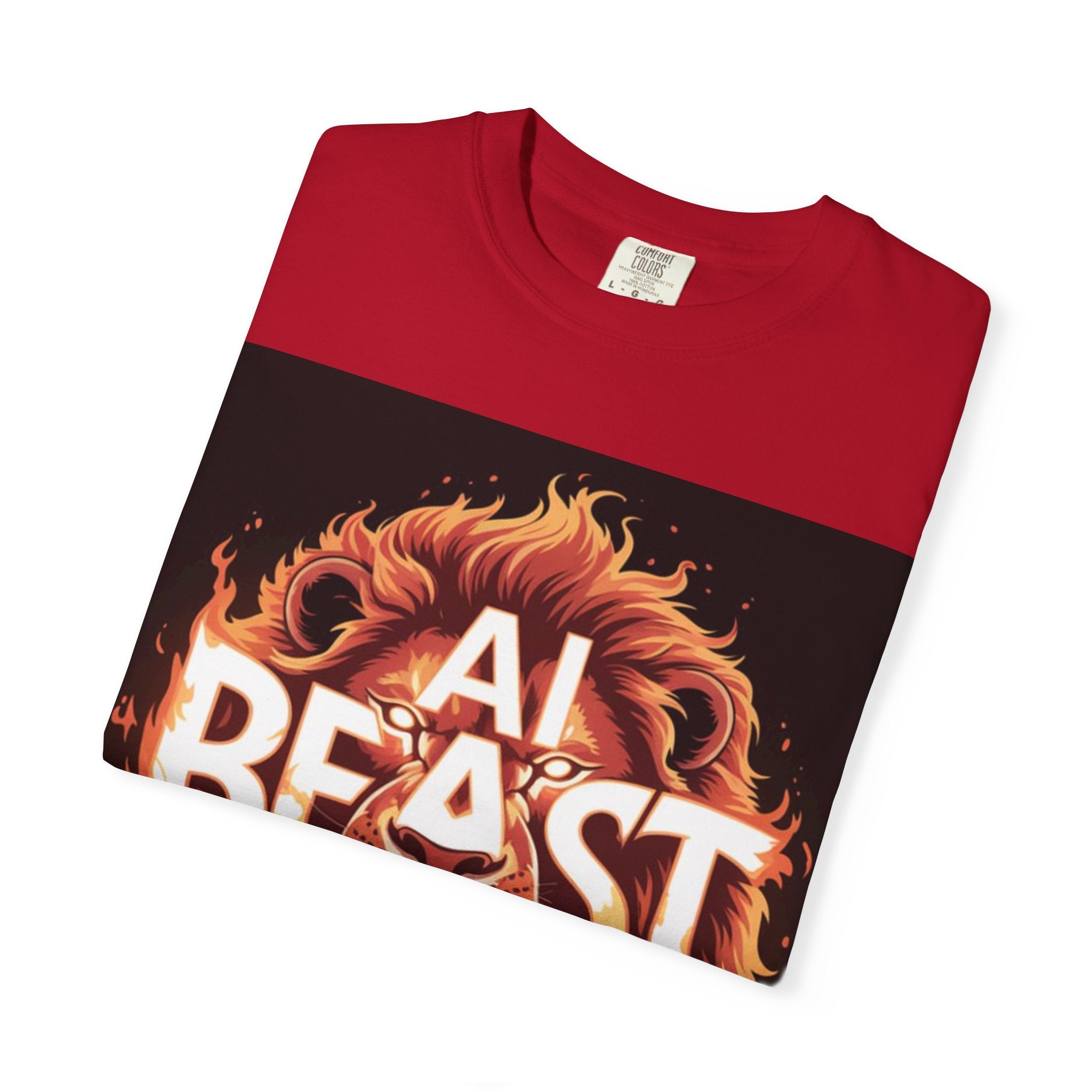 AI BEAST “Majestic Upload” Unisex Garment-Dyed T-shirt