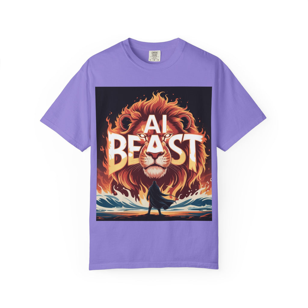 AI BEAST “Majestic Upload” Unisex Garment-Dyed T-shirt