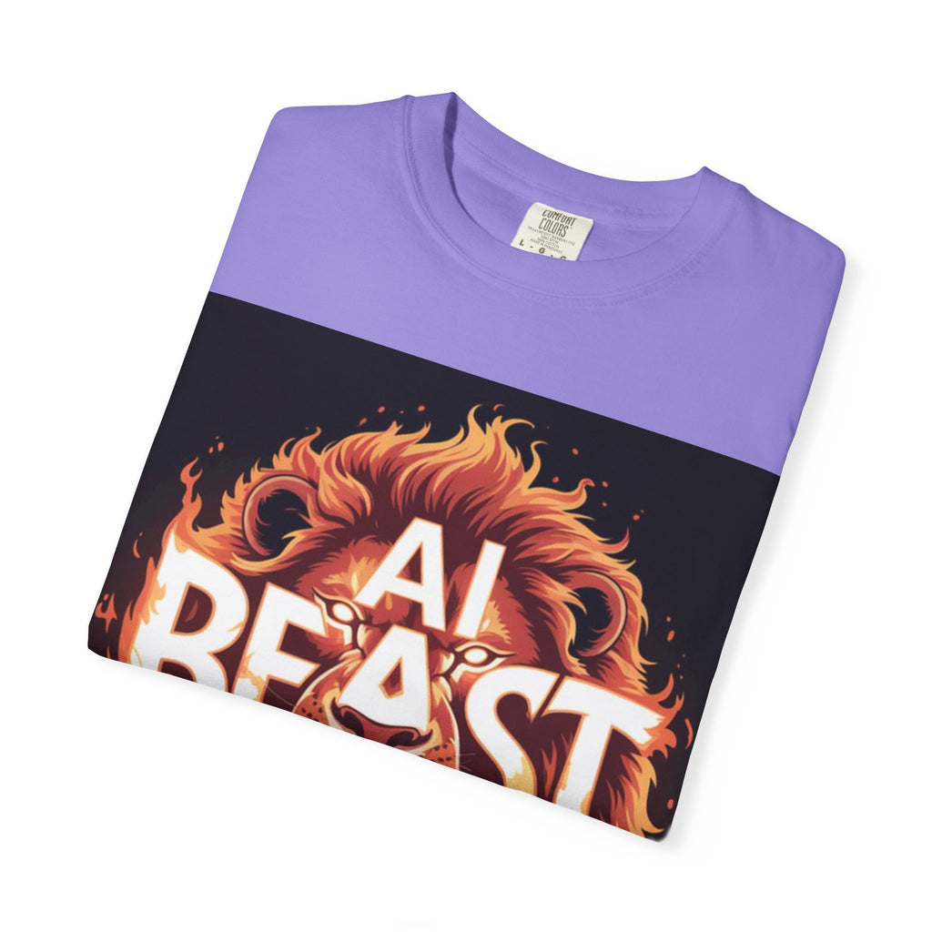 AI BEAST “Majestic Upload” Unisex Garment-Dyed T-shirt
