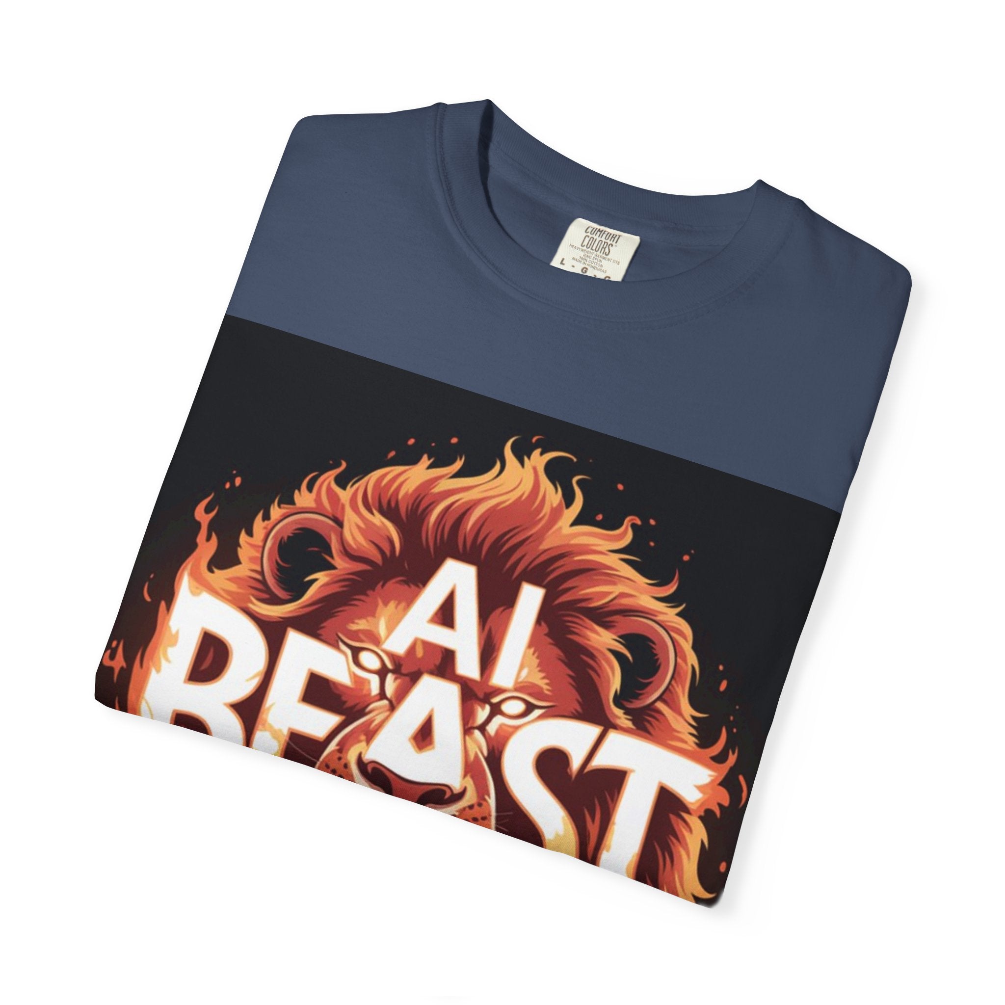 AI BEAST “Majestic Upload” Unisex Garment-Dyed T-shirt