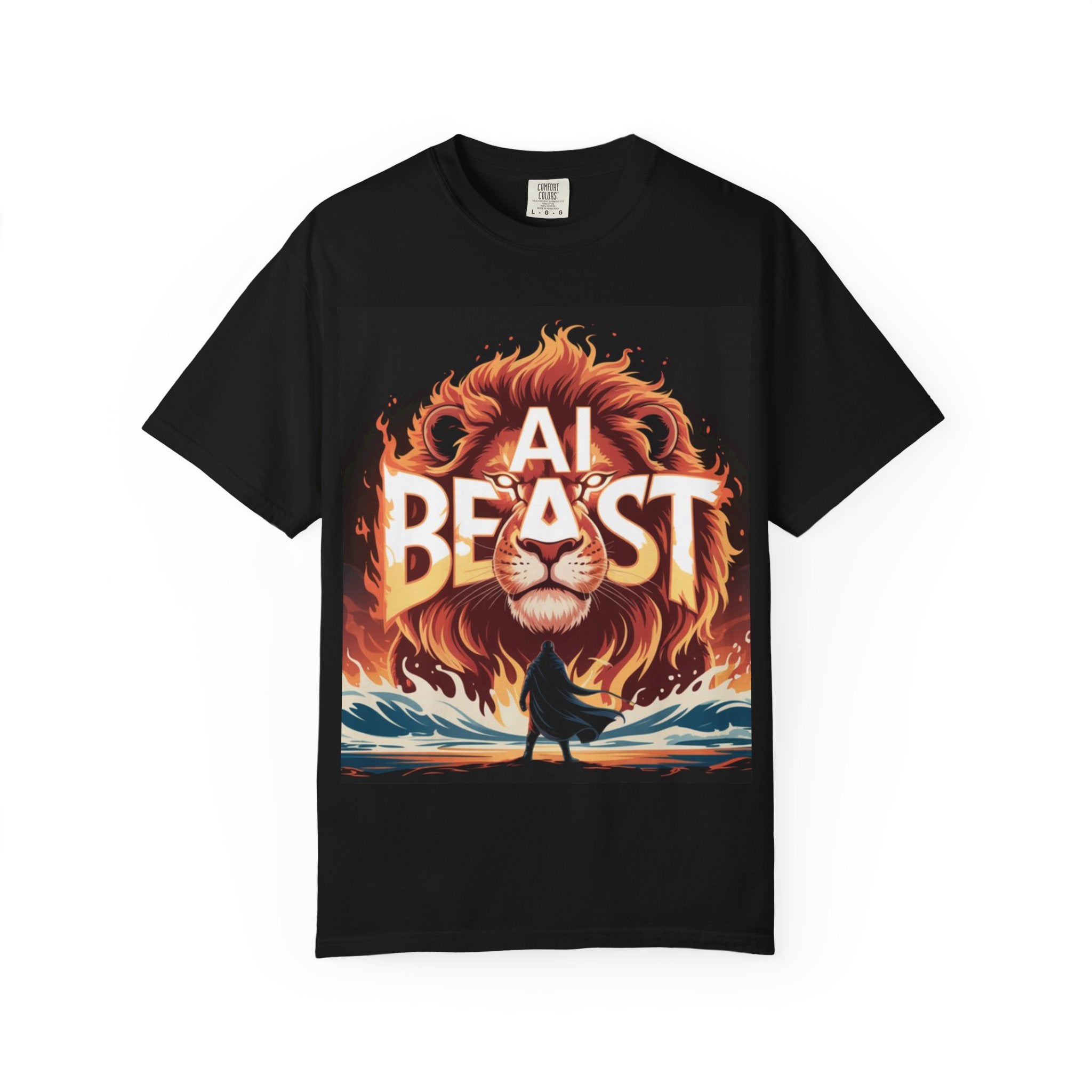 AI BEAST “Majestic Upload” Unisex Garment-Dyed T-shirt