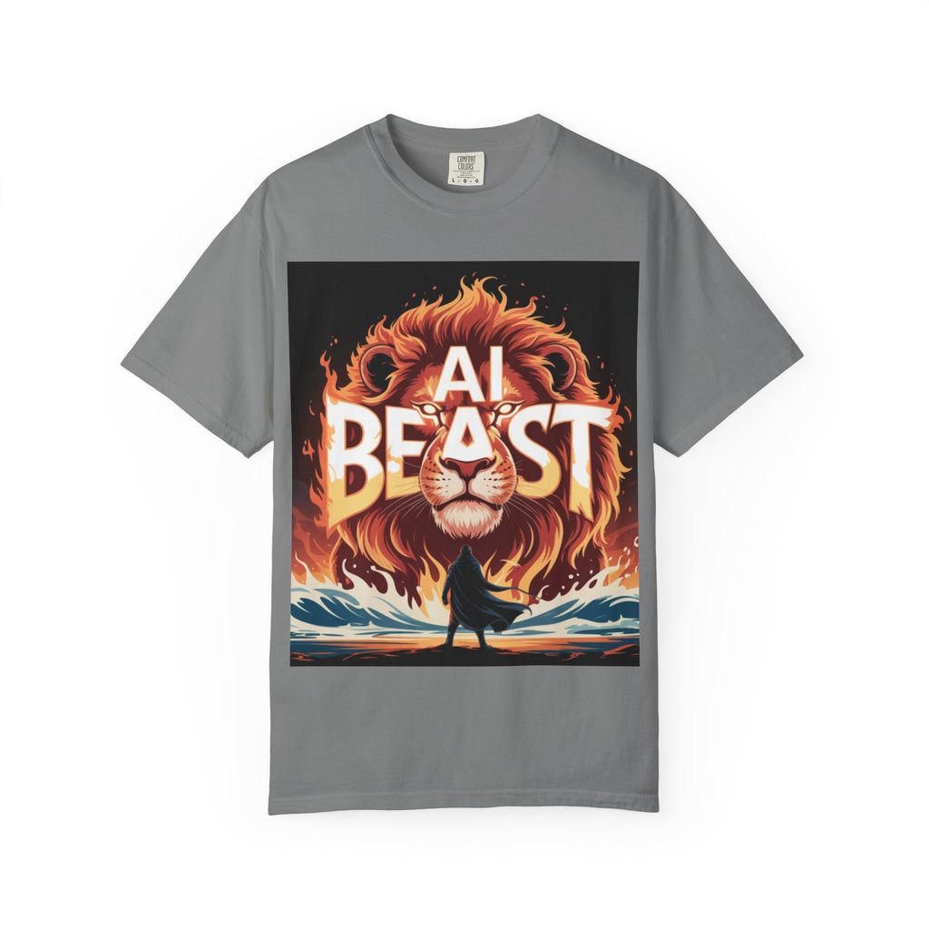 AI BEAST “Majestic Upload” Unisex Garment-Dyed T-shirt