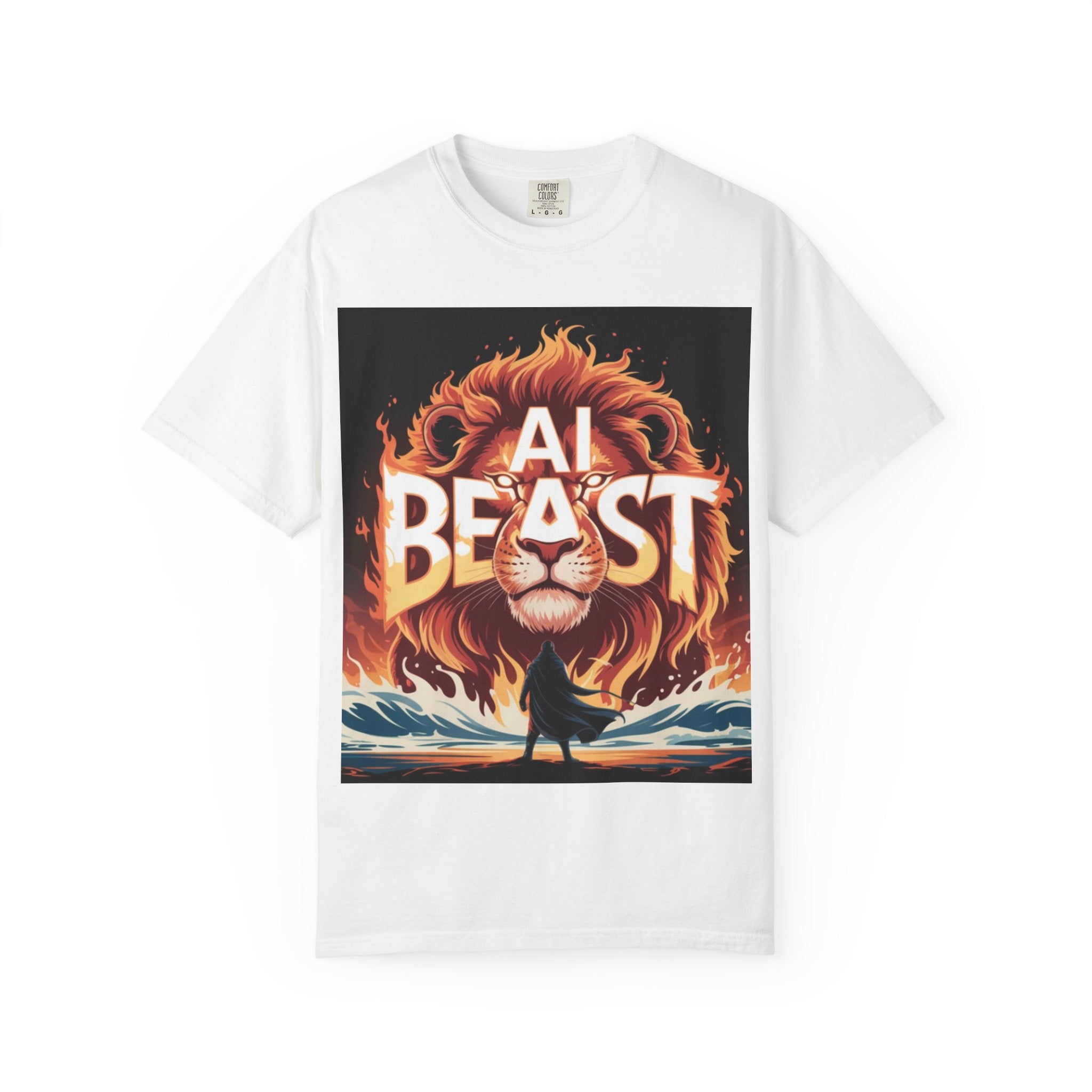 AI BEAST “Majestic Upload” Unisex Garment-Dyed T-shirt