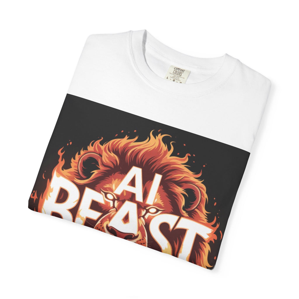 AI BEAST “Majestic Upload” Unisex Garment-Dyed T-shirt