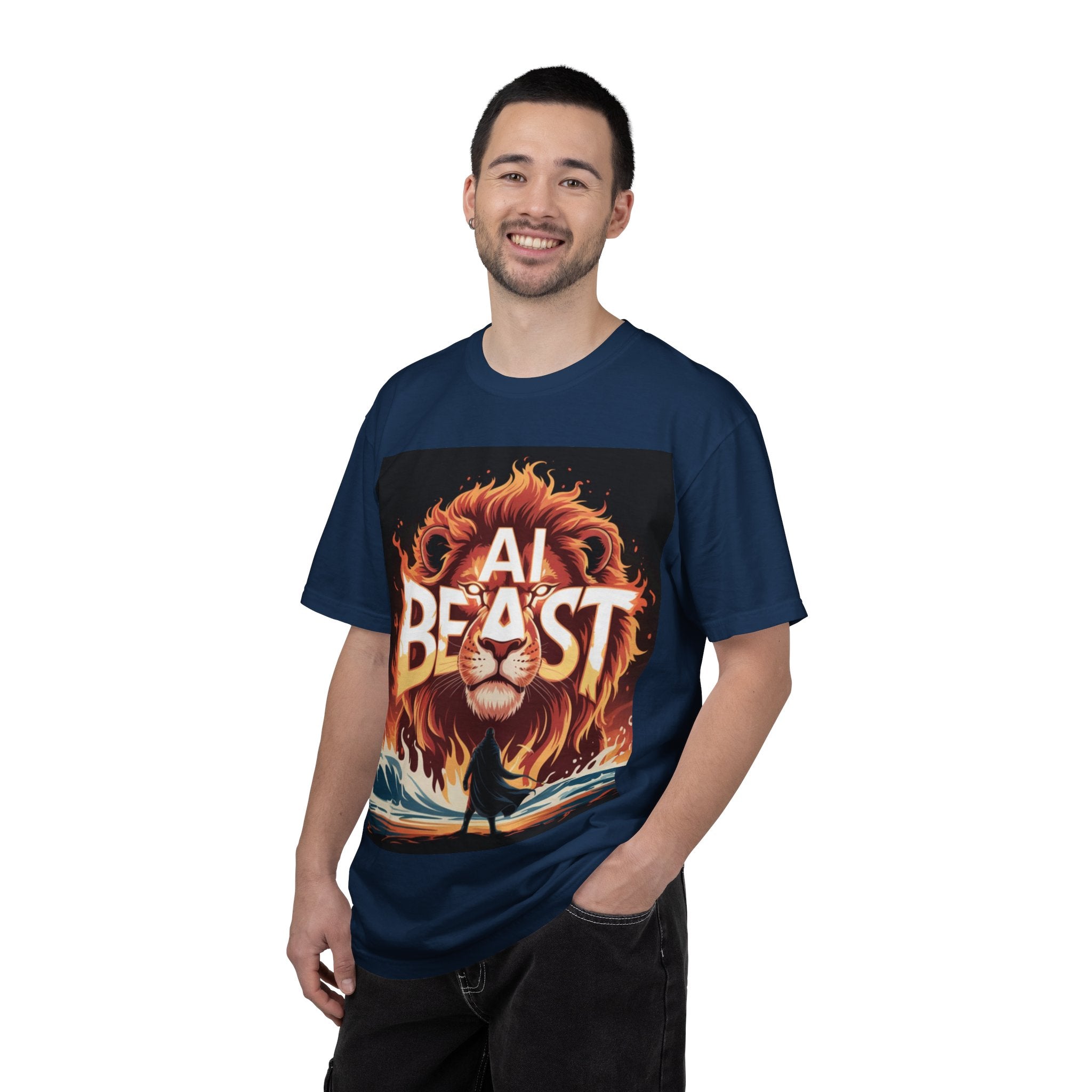 AI BEAST “Majestic Upload” Unisex Garment-Dyed T-shirt