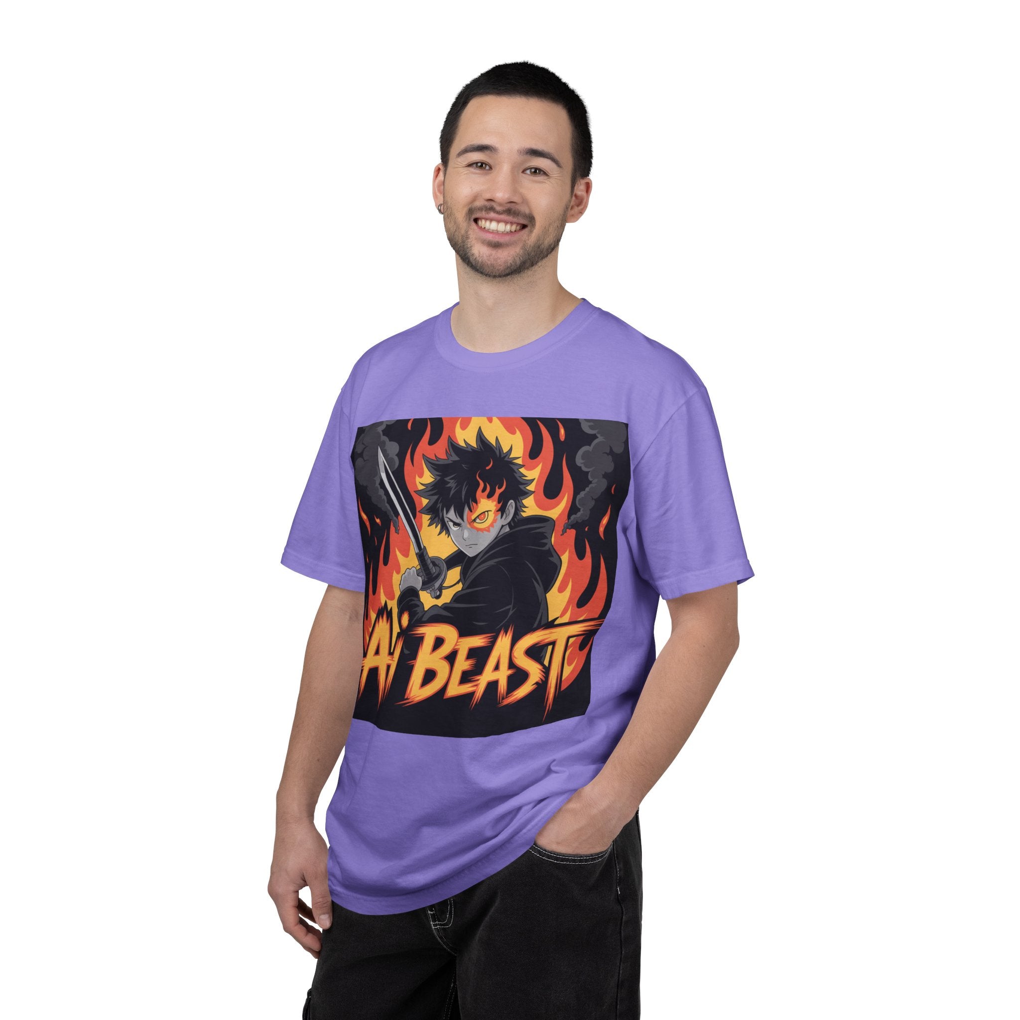 AI  BEAST "Warrior.exe"  of Unisex Garment-Dyed T-shirt