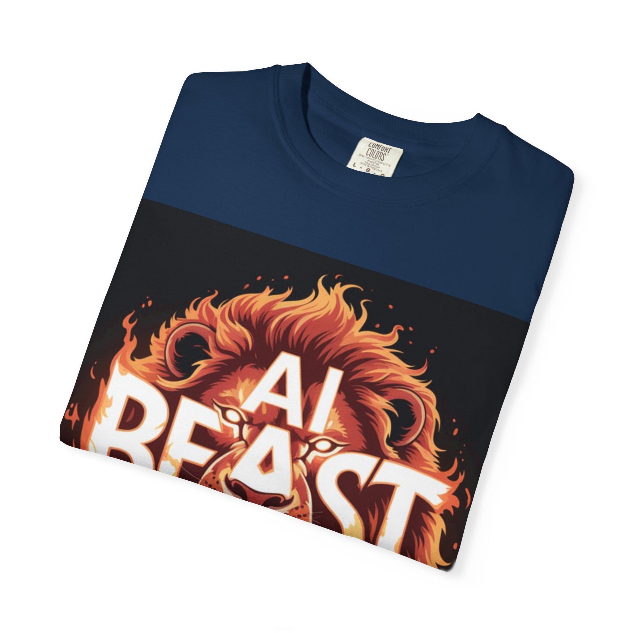 AI BEAST “Majestic Upload” Unisex Garment-Dyed T-shirt
