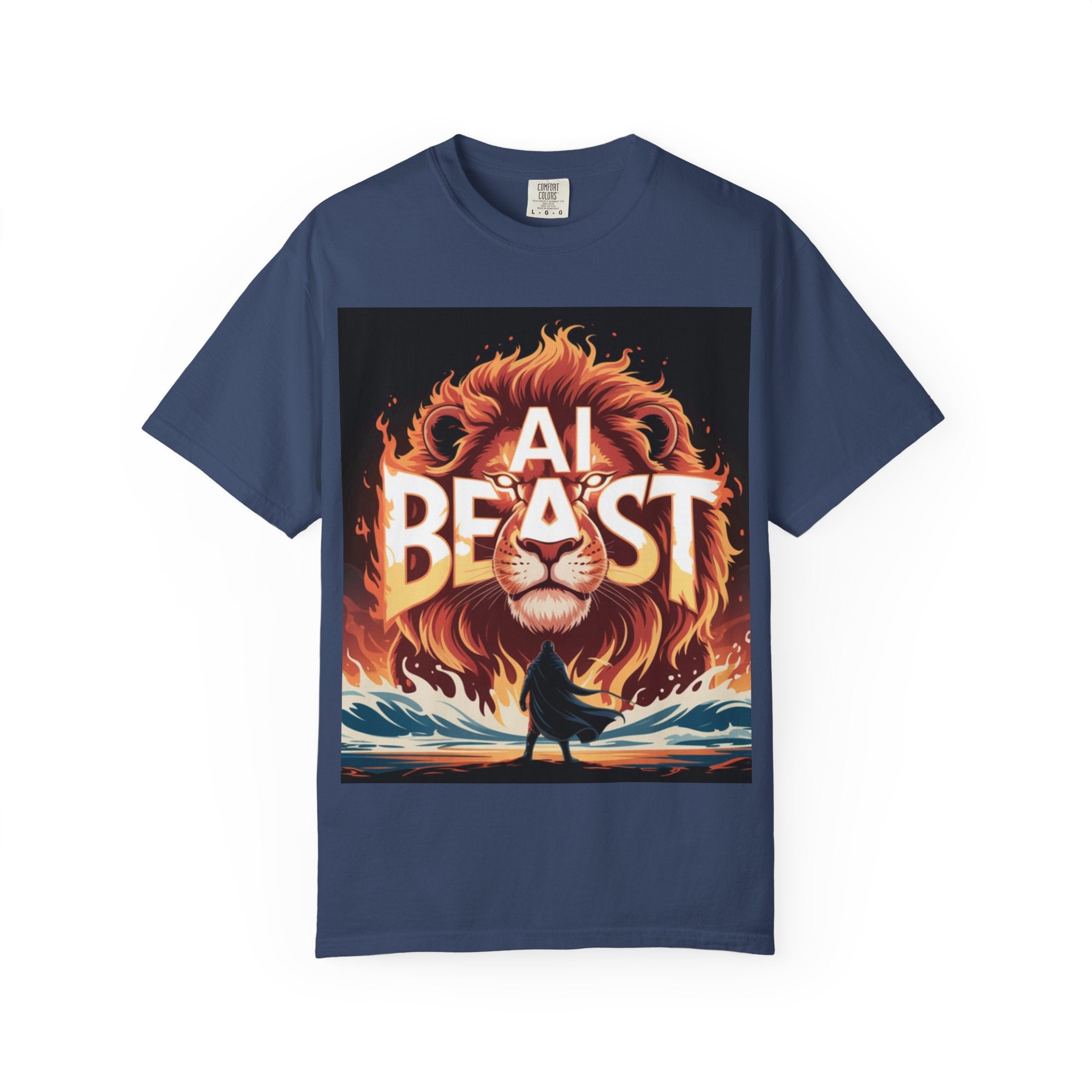 AI BEAST “Majestic Upload” Unisex Garment-Dyed T-shirt