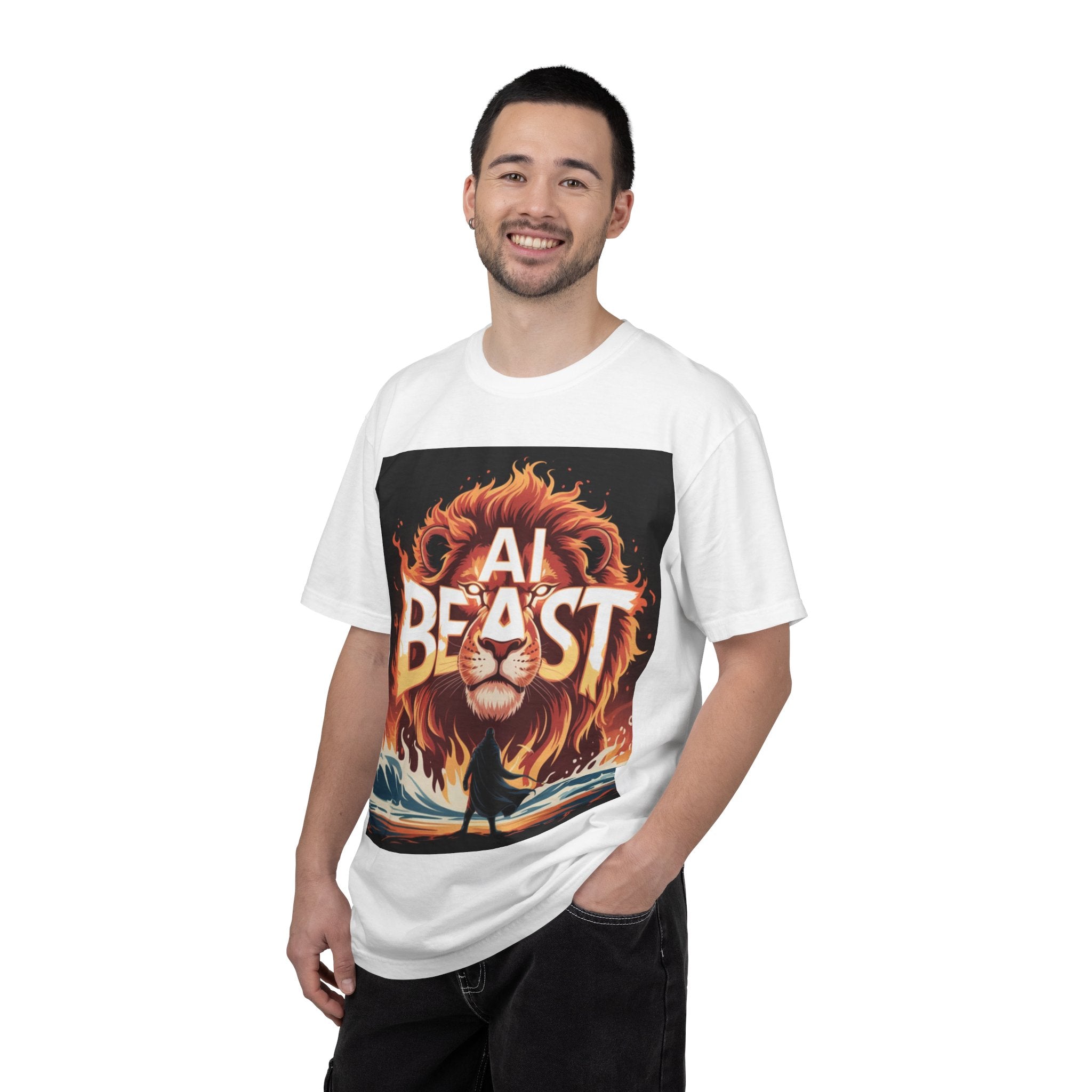AI BEAST “Majestic Upload” Unisex Garment-Dyed T-shirt