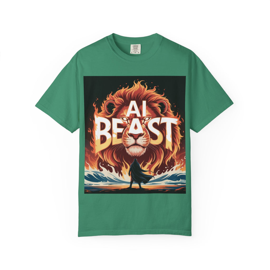 AI BEAST “Majestic Upload” Unisex Garment-Dyed T-shirt