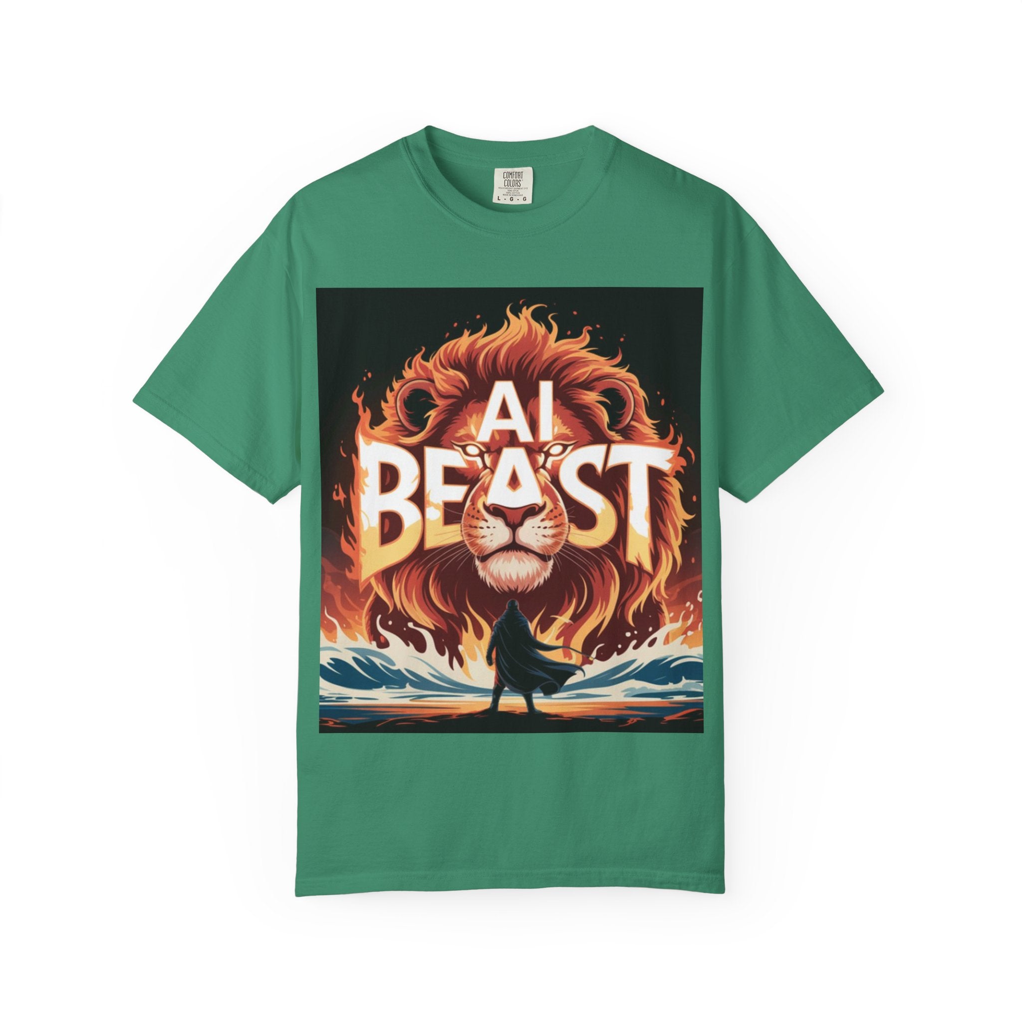 AI BEAST “Majestic Upload” Unisex Garment-Dyed T-shirt