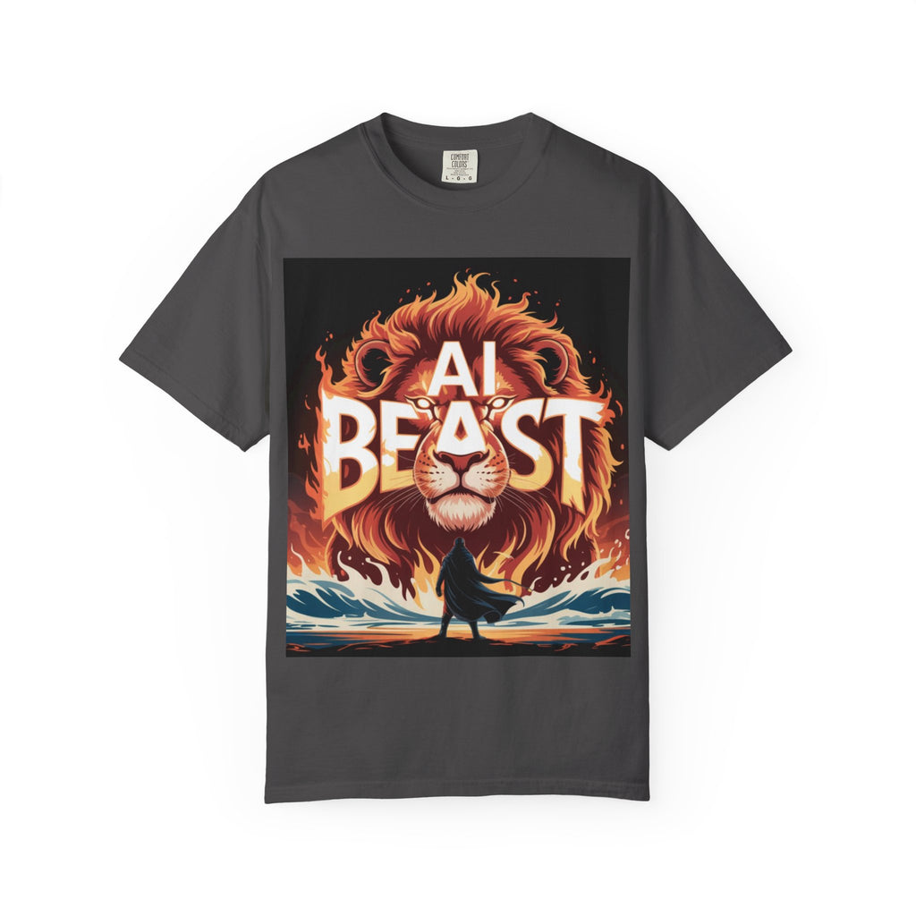 AI BEAST “Majestic Upload” Unisex Garment-Dyed T-shirt