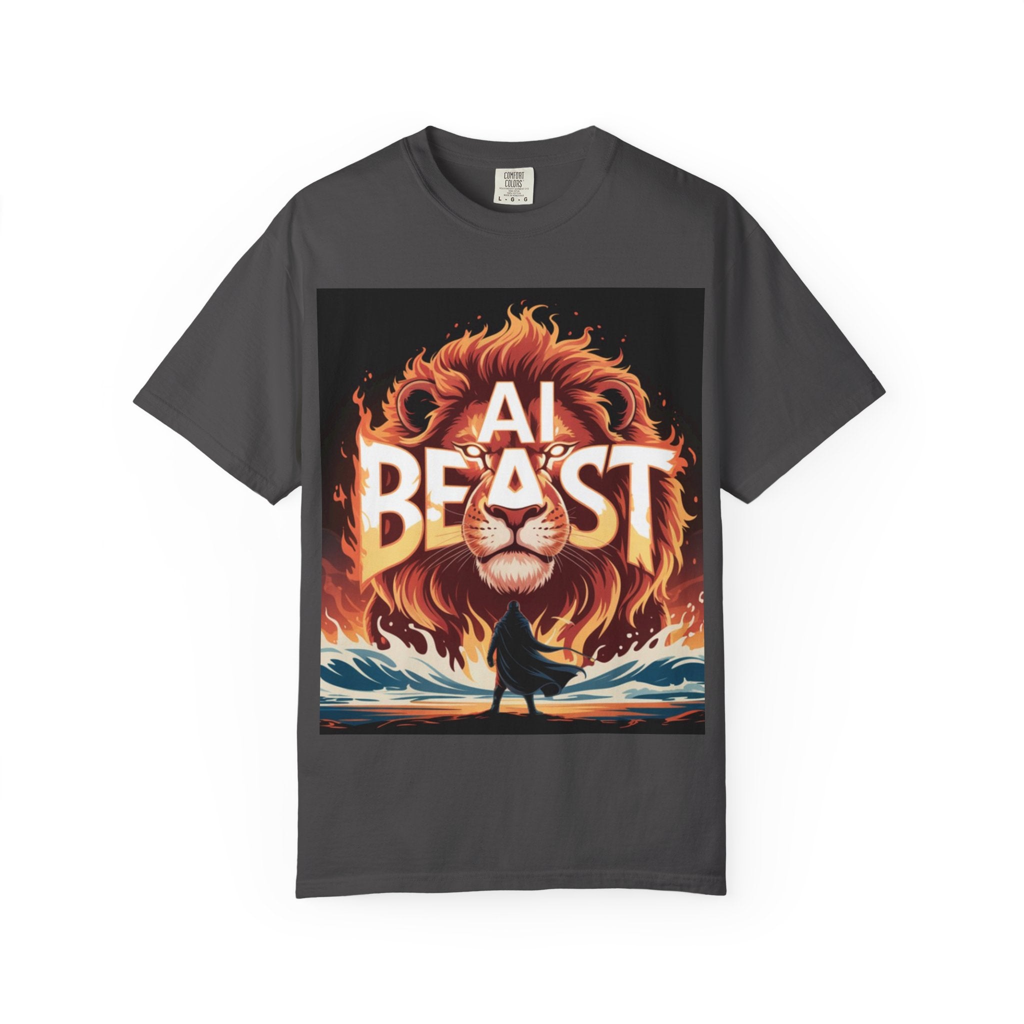 AI BEAST “Majestic Upload” Unisex Garment-Dyed T-shirt