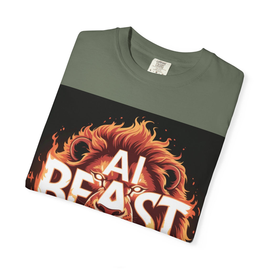 AI BEAST “Majestic Upload” Unisex Garment-Dyed T-shirt