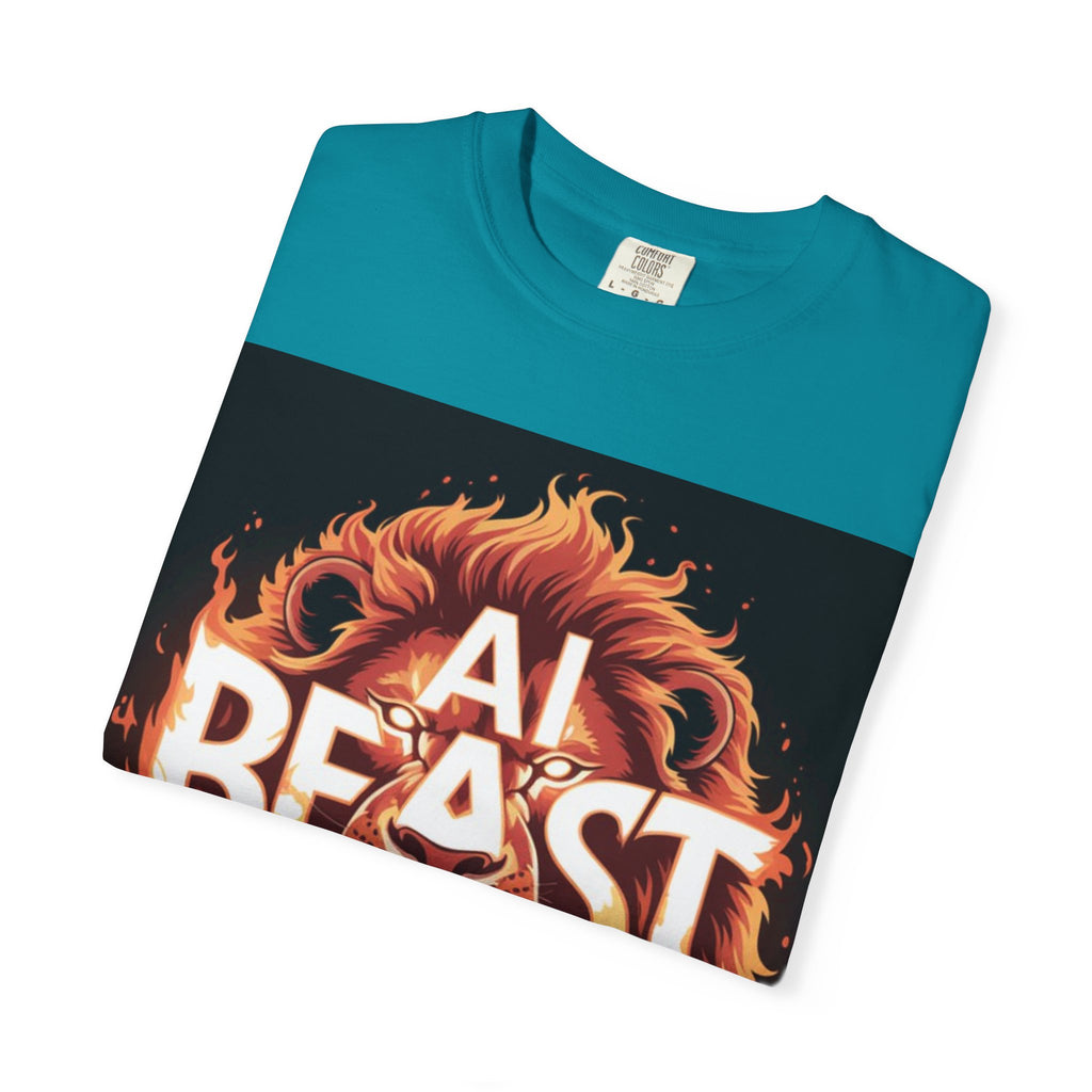 AI BEAST “Majestic Upload” Unisex Garment-Dyed T-shirt