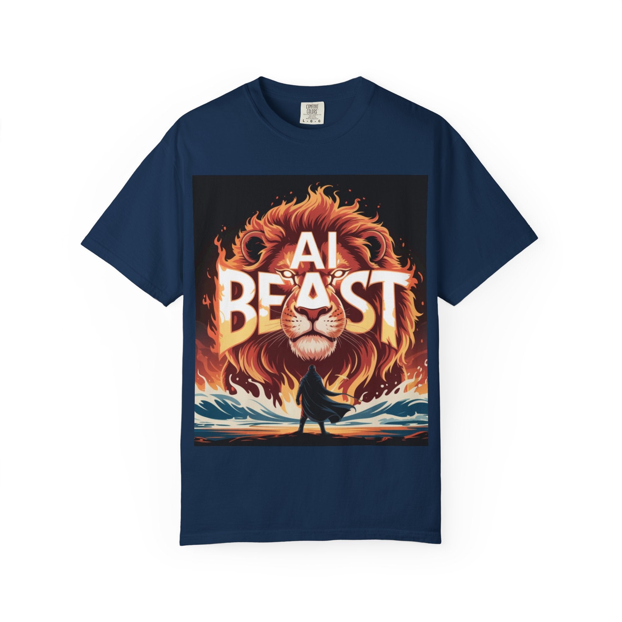 AI BEAST “Majestic Upload” Unisex Garment-Dyed T-shirt