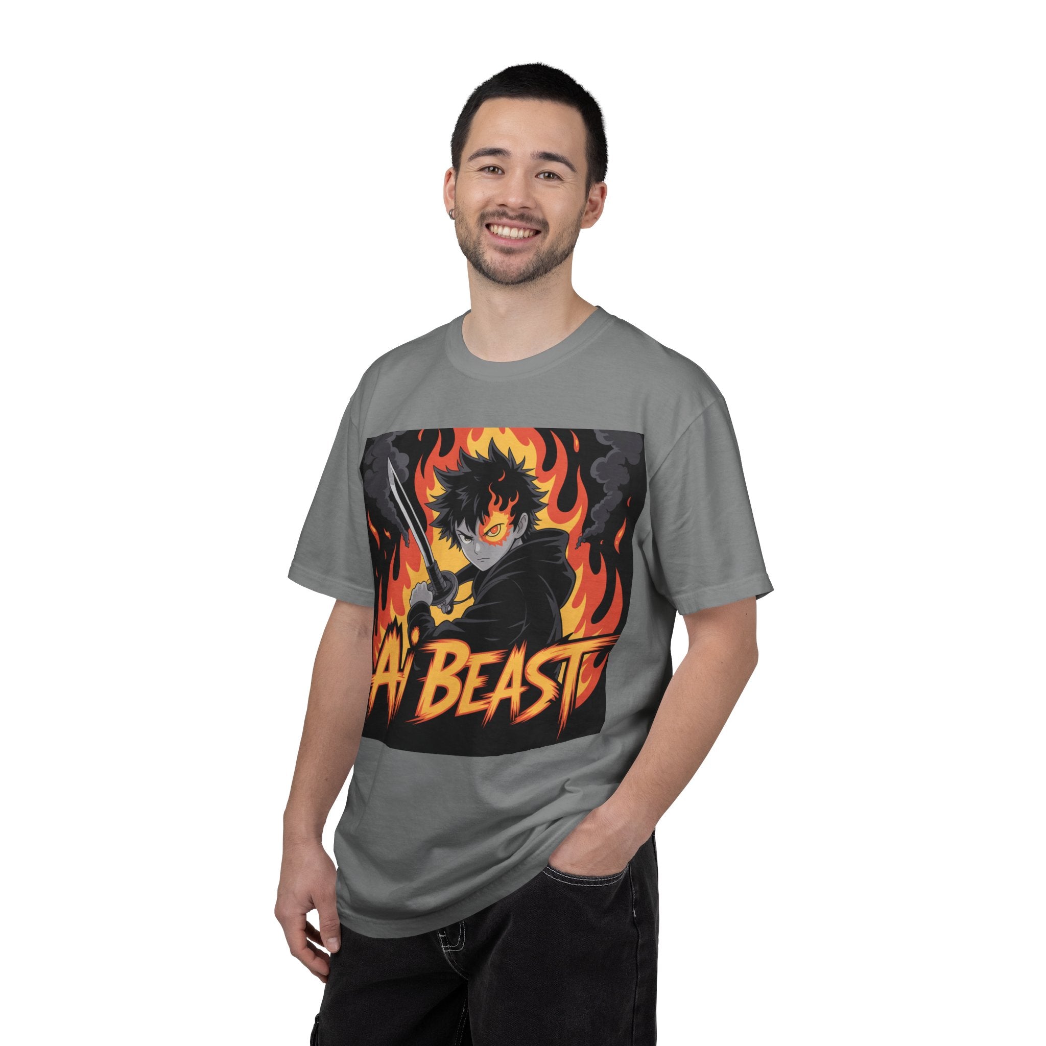 AI  BEAST "Warrior.exe"  of Unisex Garment-Dyed T-shirt