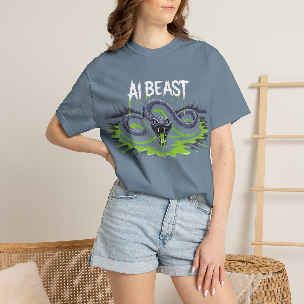 AI BEAST "Digital Venom" Unisex Heavy Blend™ Crewneck T-Shirt