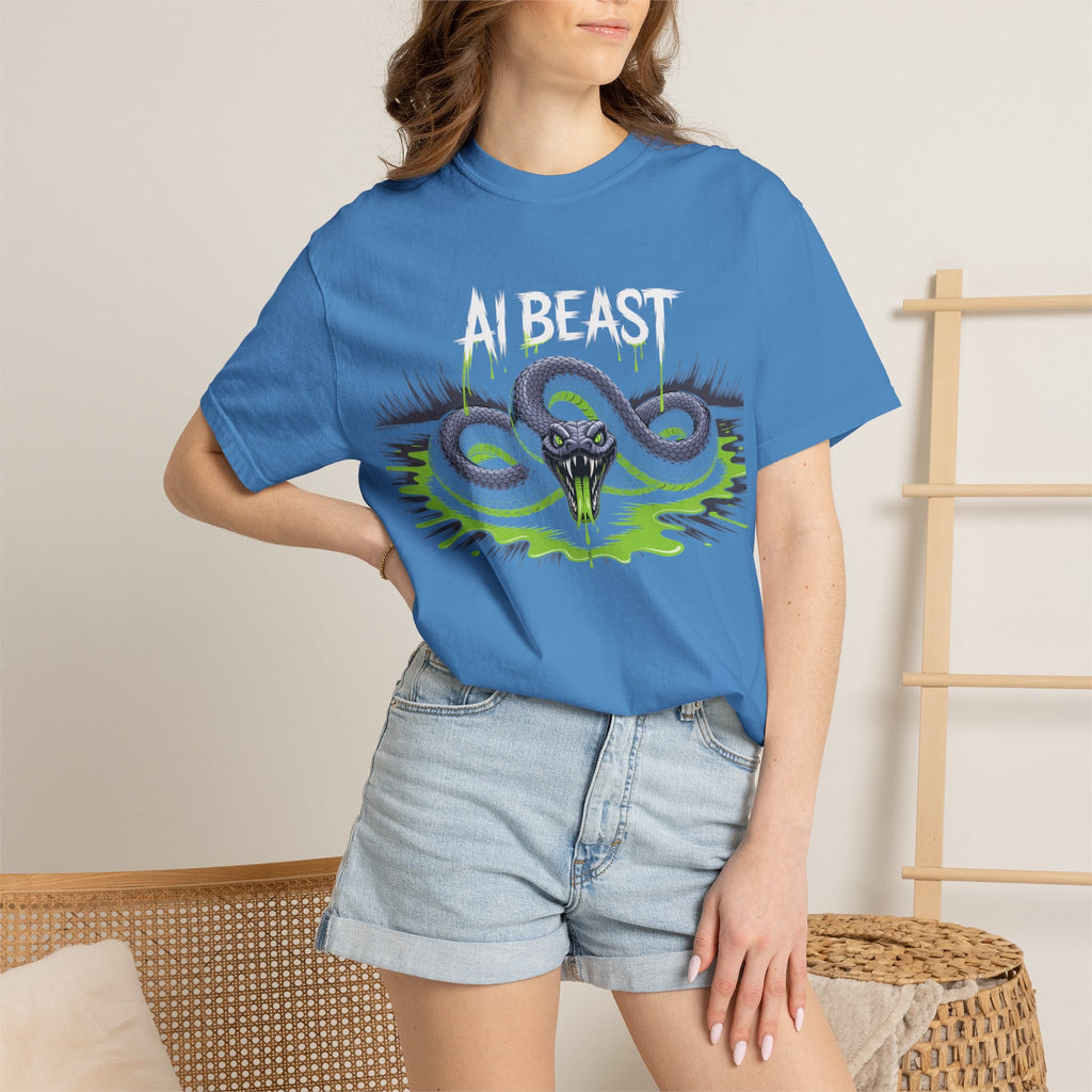 AI BEAST "Digital Venom" Unisex Heavy Blend™ Crewneck T-Shirt